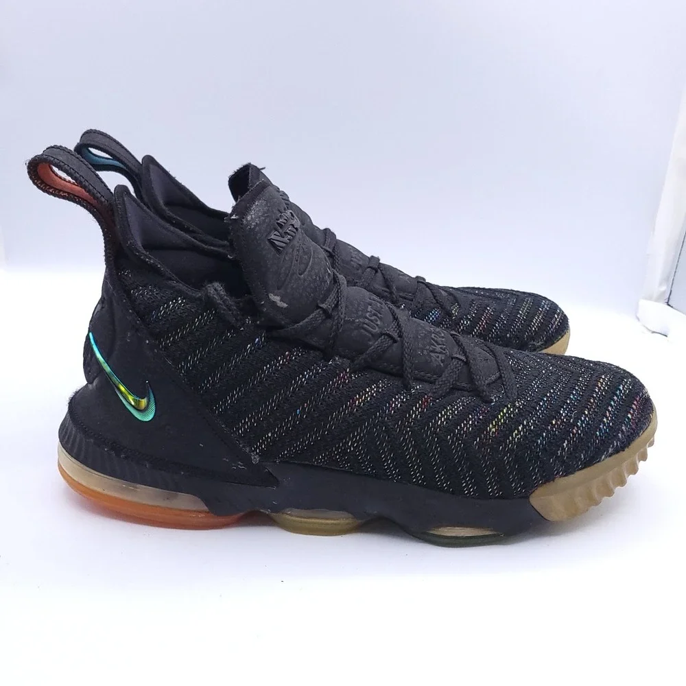 Nike LeBron 16 GS 'I Promise' Basketball Shoes Youth 6.5Y Black AQ2465-004